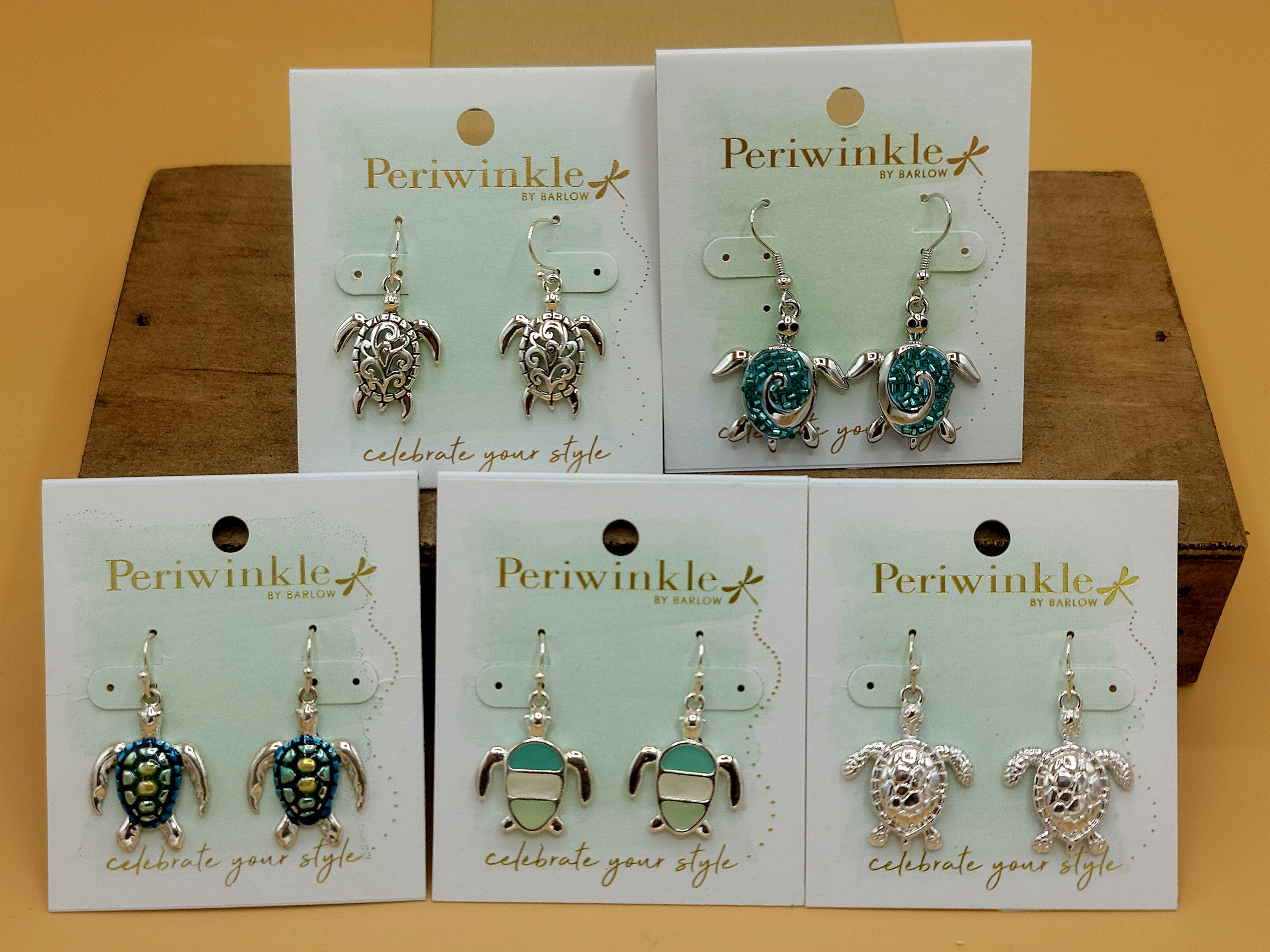 Periwinkle earrings by barlow hotsell